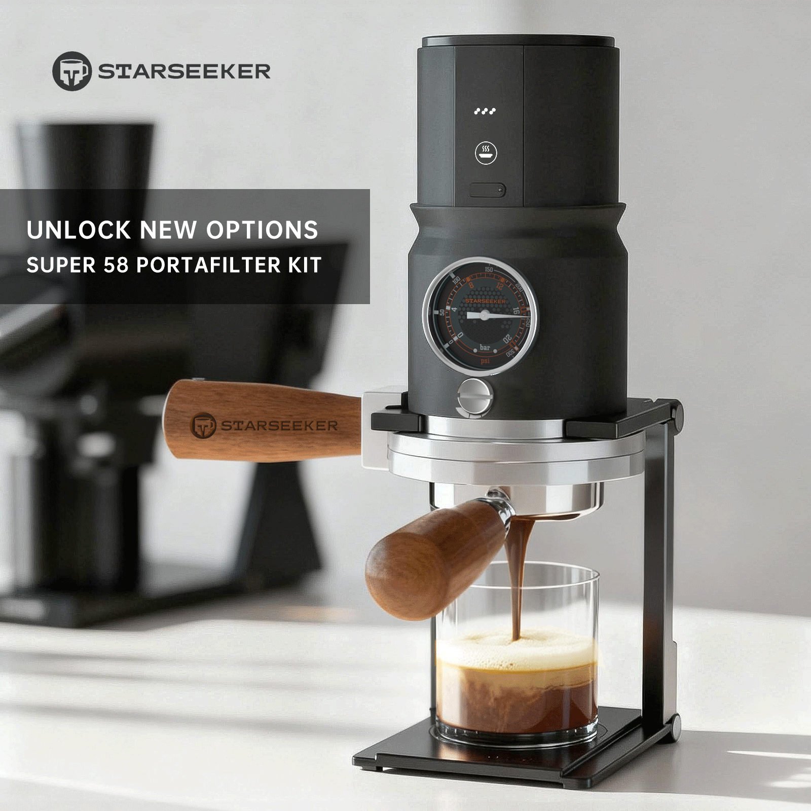 Starseeker Super 58 Espresso Bottomless Portafilter Kit – STARSEEKER Starseeker Super 58 Espresso Bottomless Portafilter Kit – STARSEEKER