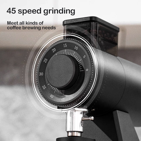 STARSEEKER AK74 Electric Bean Grinder 74mm Titanium Flat Knife Espresso Hand-brewed Coffee Home Commercial adjustable speed Coffee Burr Grinder with timer