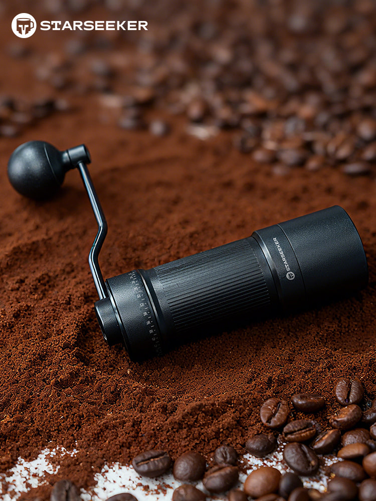 STARSEEKER 2-in-1 Black Burr Coffee Grinder - Manual & Electric, 40MM for Espresso