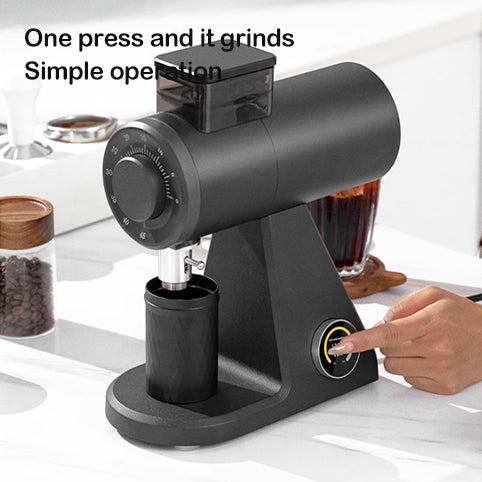 STARSEEKER AK74 Electric Bean Grinder 74mm Titanium Flat Knife Espresso Hand-brewed Coffee Home Commercial adjustable speed Coffee Burr Grinder with timer