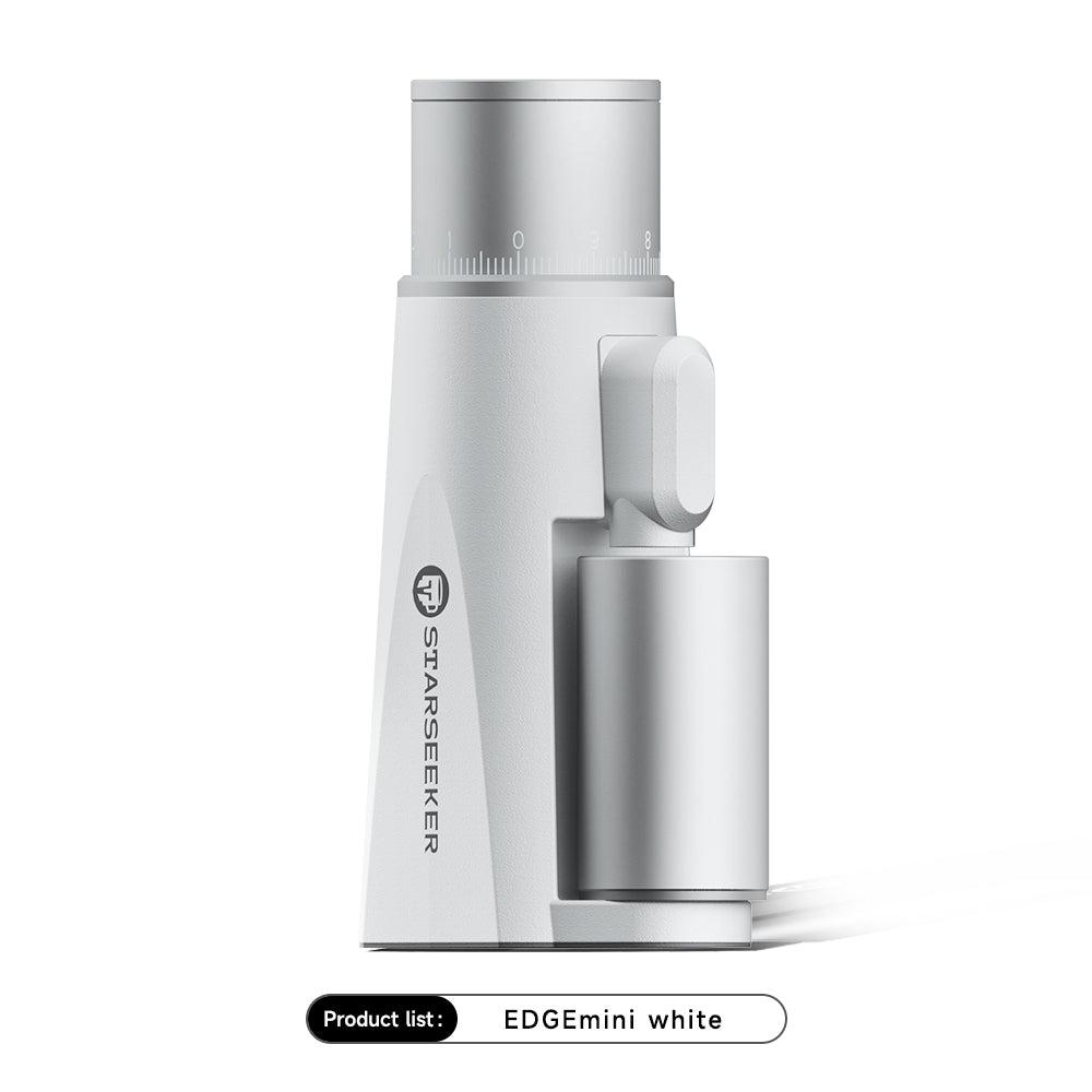 EDGE Mini Portable Coffee Grinder - 38mm Conical Burrs, USB-C Fast Charge, 50 Grinds per Charge