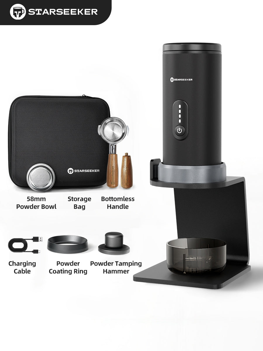 STARSEEKER S58 Portable Coffee Maker Travel Electric Capsule Espresso Machine With USB-C Wireless Heating Bottomless Extraction