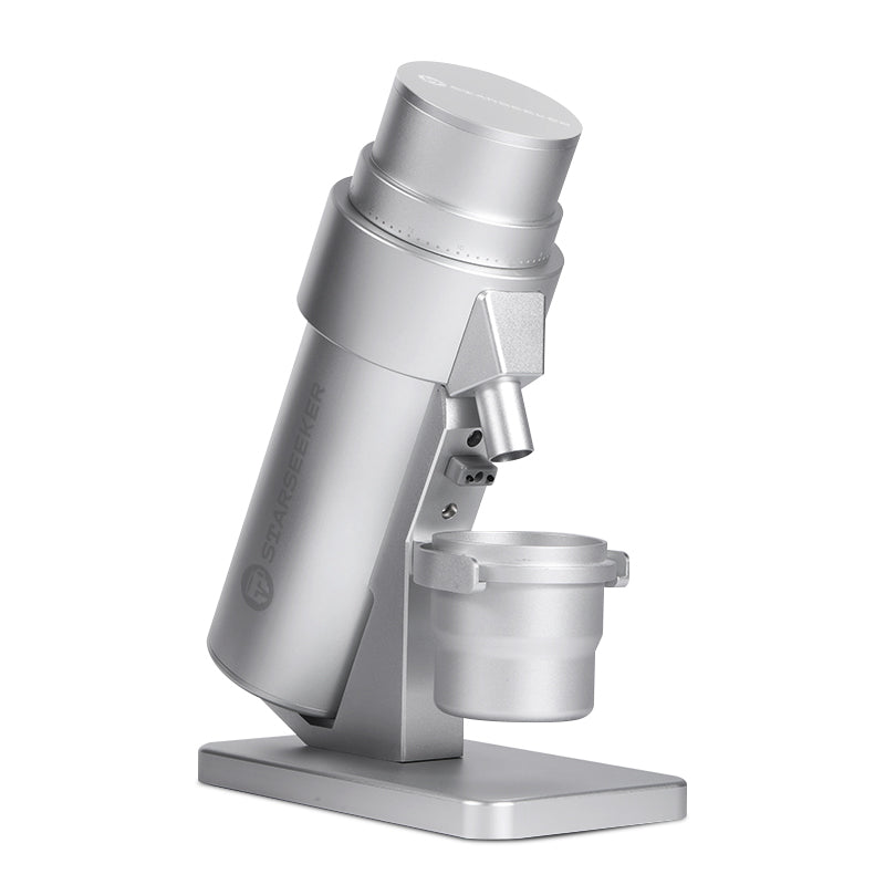 STARSEEKER EDGE Plus Elektrische Kaffeemühle, 63-mm-Kaffeemühle mit Mahlwerk, Handmühle für Kaffeebohnen, stufenlose Feinheitseinstellung, abnehmbarer magnetischer Sauganschluss