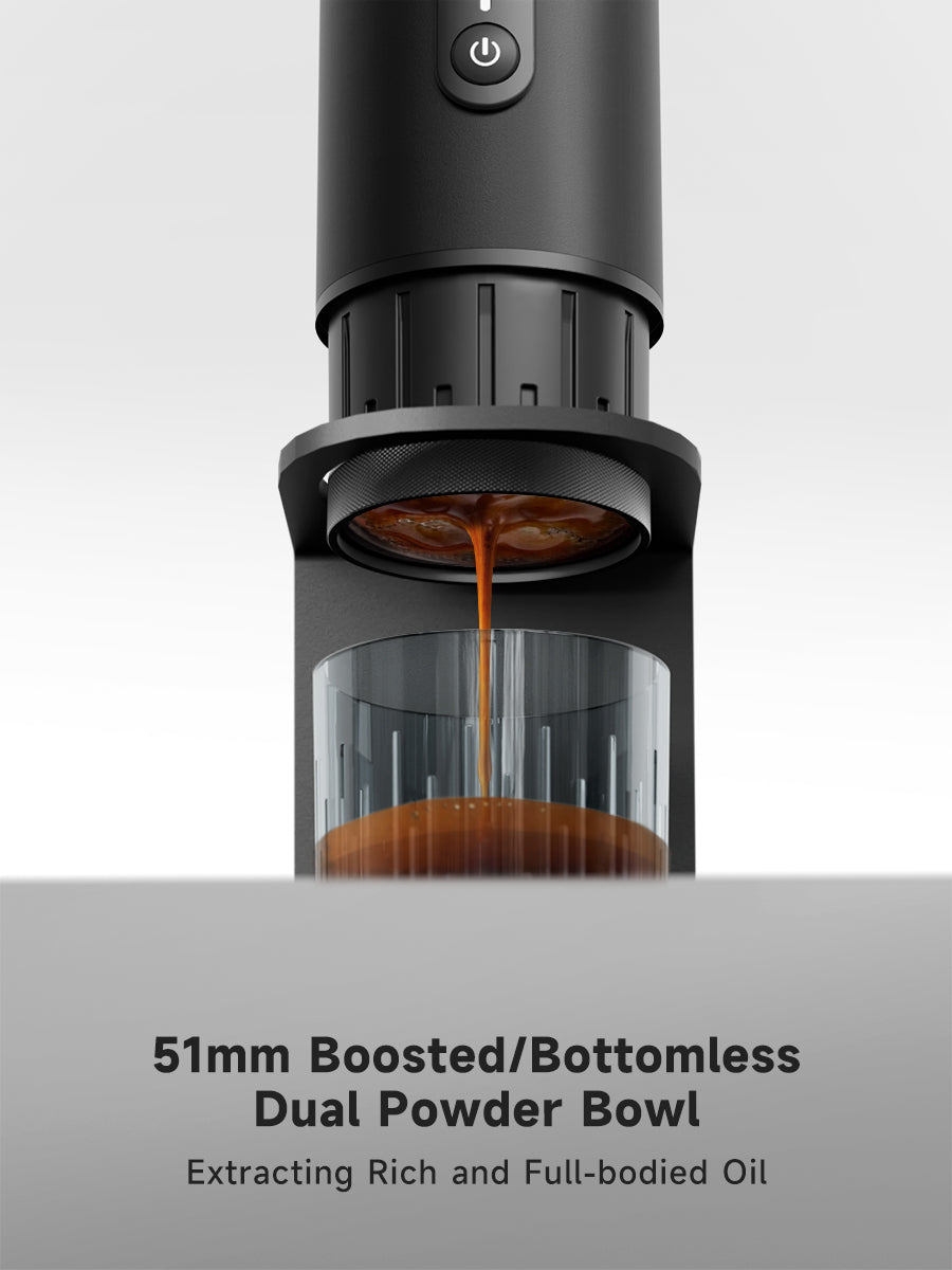 STARSEEKER S51 Portable Coffee Maker Travel Electric Capsule Espresso Machine With USB-C Wireless Heating Bottomless Extraction