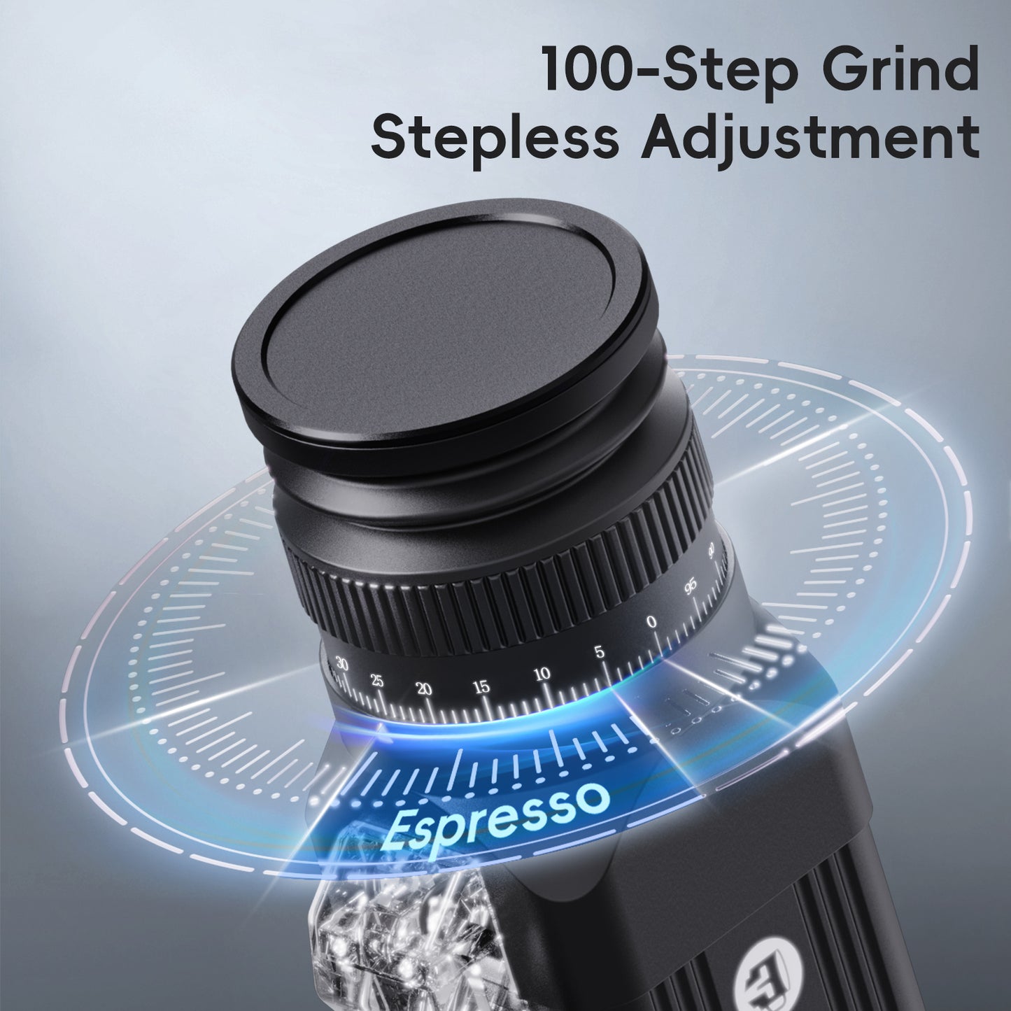 STARSEEKER E64 Electric Coffee Grinder 64MM Espresso Titanium Flat burr Stepless Fineness Adjustment Home Bean Grinder