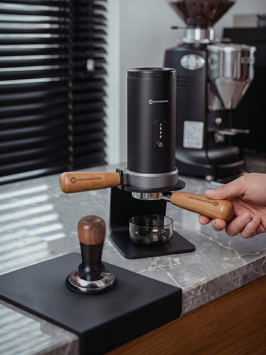 STARSEEKER S58 Portable Coffee Maker Travel Electric Capsule Espresso Machine With USB-C Wireless Heating Bottomless Extraction
