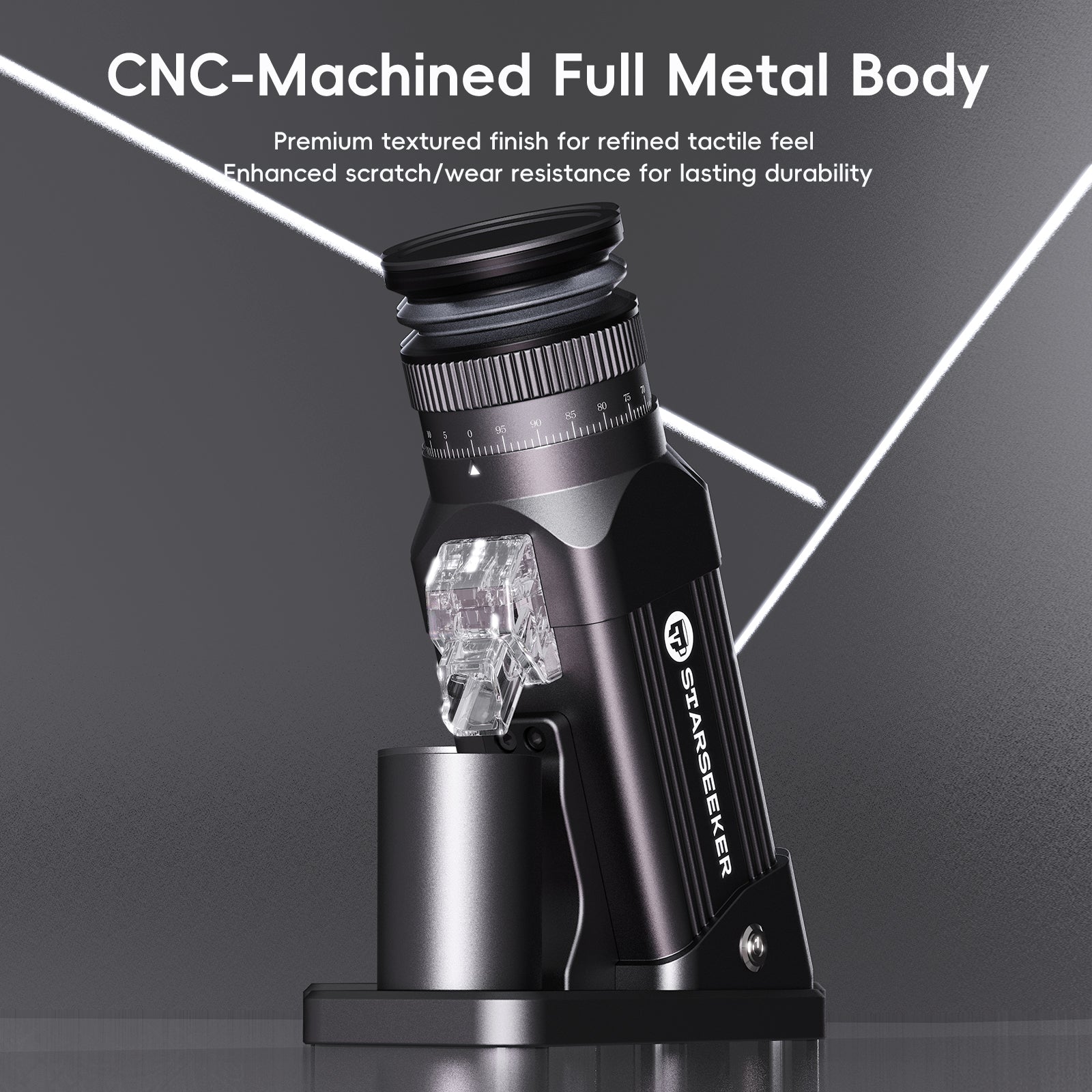 STARSEEKER E64 Electric Coffee Grinder 64MM Espresso Titanium Flat bur