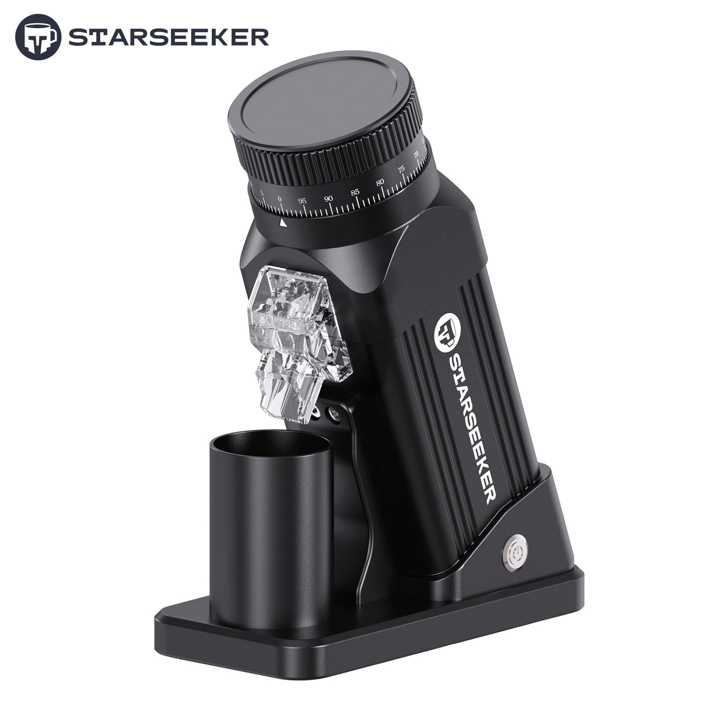 STARSEEKER E64 Electric Coffee Grinder 64MM Espresso Titanium Flat burr Stepless Fineness Adjustment Home Bean Grinder