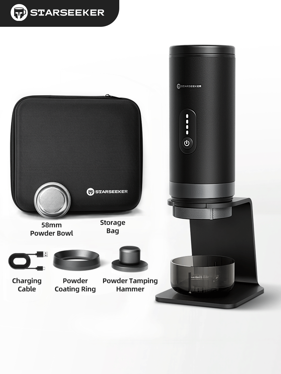 STARSEEKER S58 Portable Coffee Maker Travel Electric Capsule Espresso Machine With USB-C Wireless Heating Bottomless Extraction